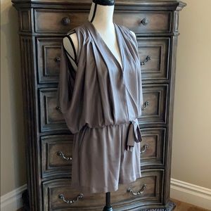 Romper with tie belt